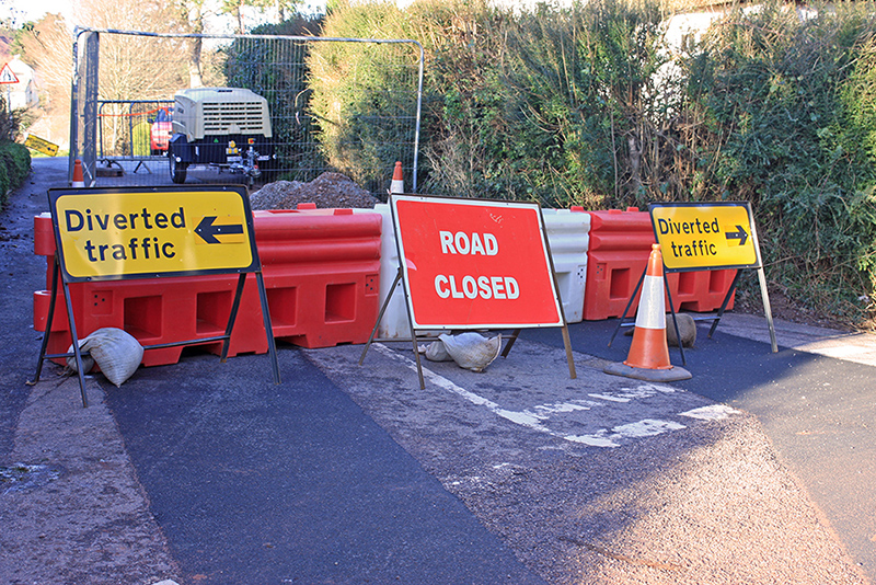 Roadworks Diversion Sign Alerts
